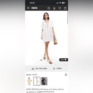 ASOS Mini Puff Dress